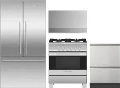 4 Piece Package Includes Refrigerator, Range, Hood And Dishwasher